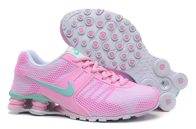 New Nike Shox Current Pink Green Shoes For Women
