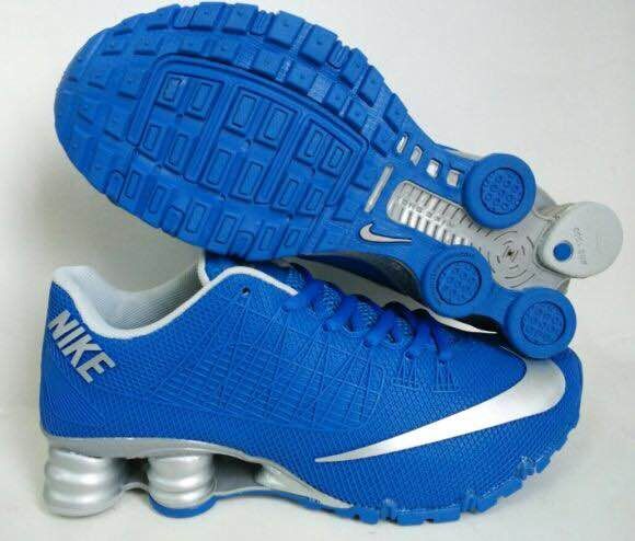 New Nike Shox Turbo Blue Silver Shoes