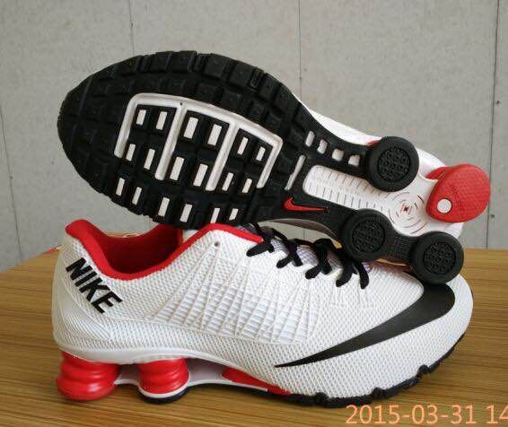 New Nike Shox Turbo White Red Black Shoes