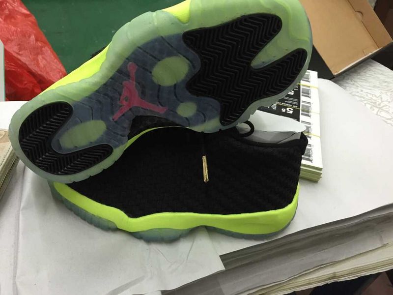 New Nike Air Jordan 11 Future Glow Black Green Shoes