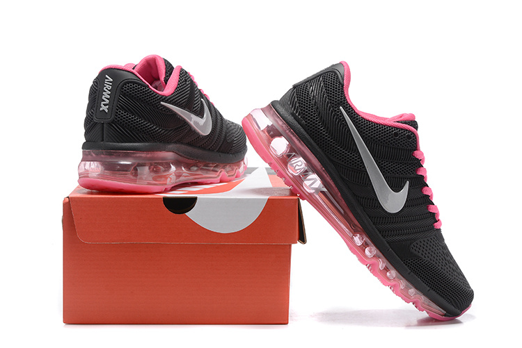 New Women Nike Air Max 2017 Black Peach Red Shoes - Click Image to Close