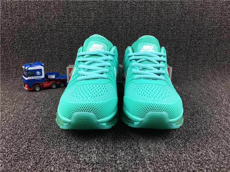 New Women Nike Air Max 2017 Green White Shoes