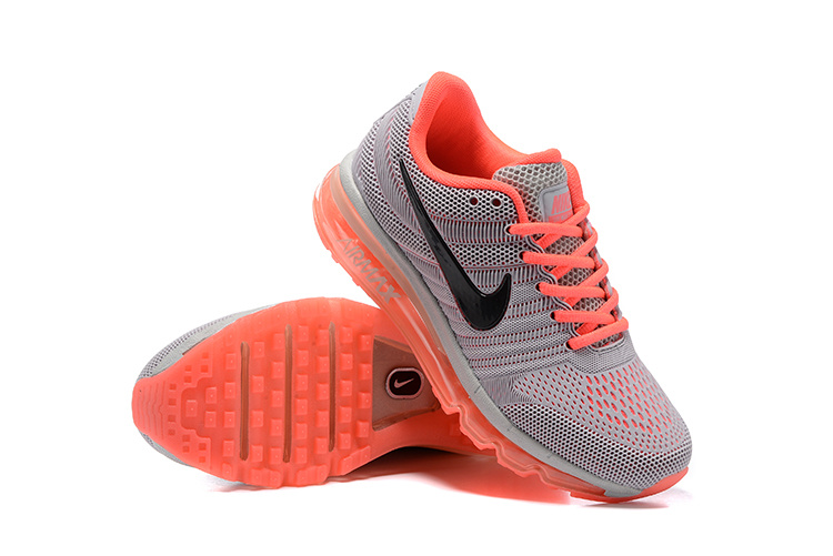 New Women Nike Air Max 2017 Grey Orange Black Shoes