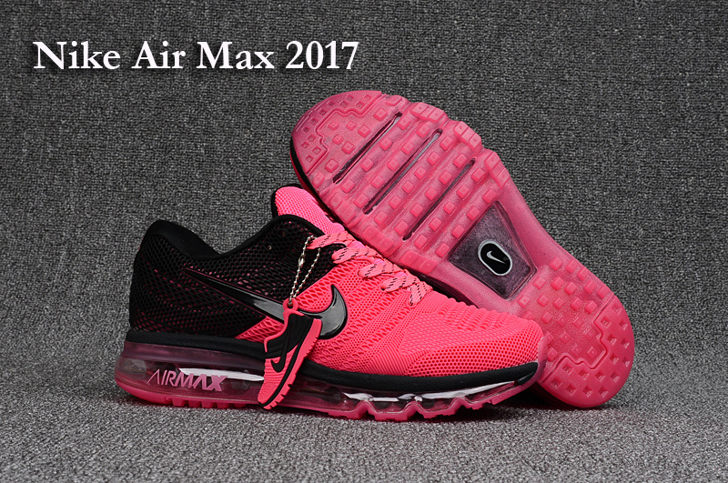 New Women Nike Air Max 2017 Pink Black Shoes