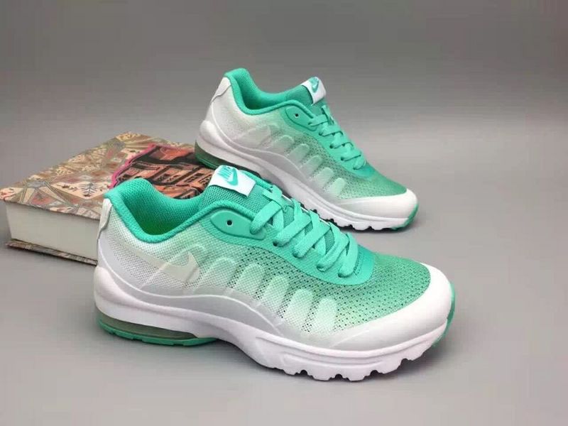 New Women Nike Air Max 95 Green White Shoes