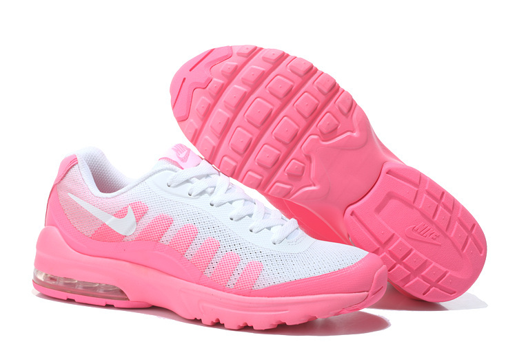 New Women Nike Air Max 95 White Pink Shoes