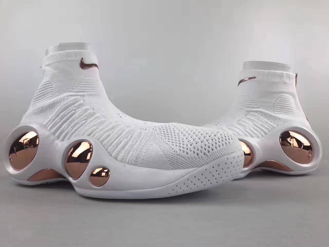 nike flight bonafide white rose gold