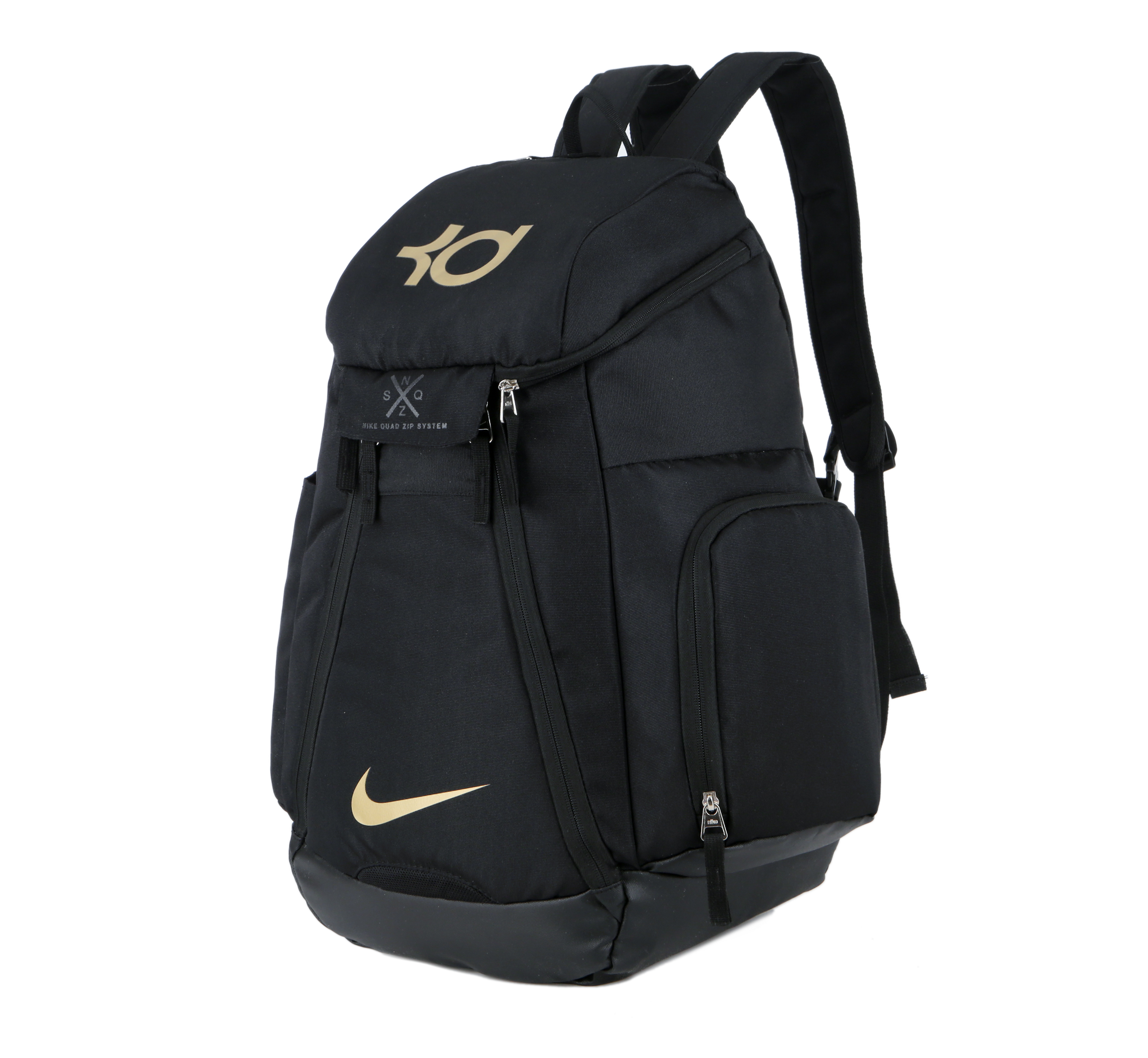 nike black and gold backpack
