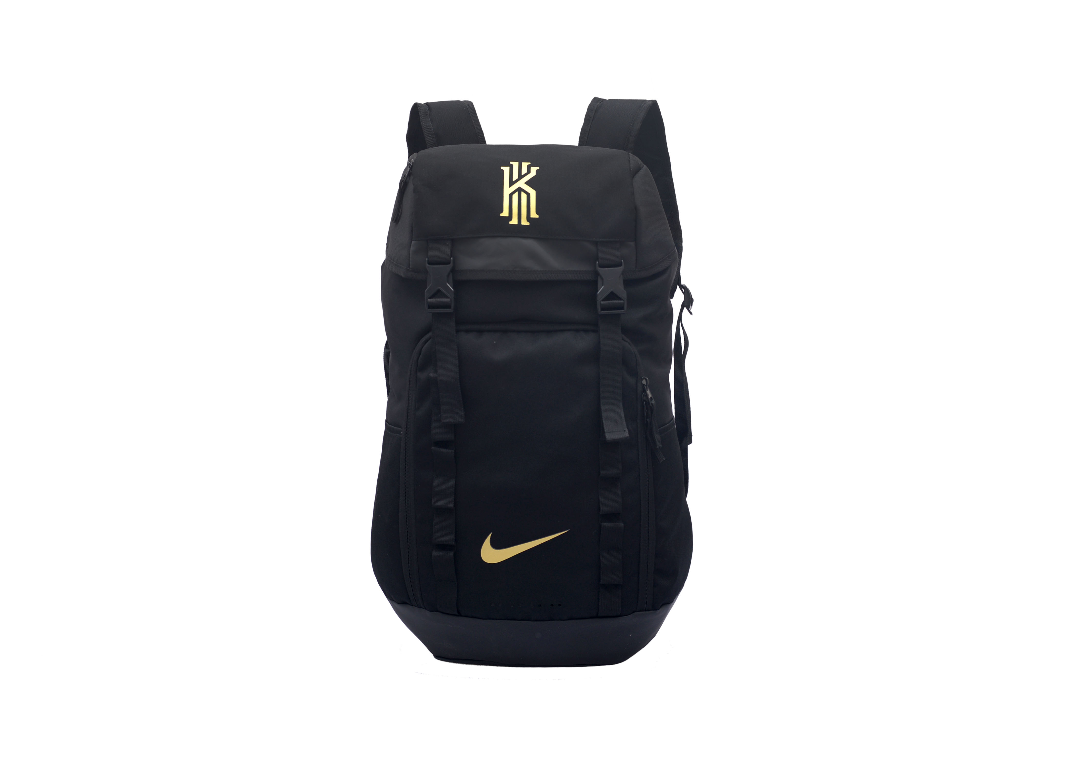 kyrie backpack black and gold