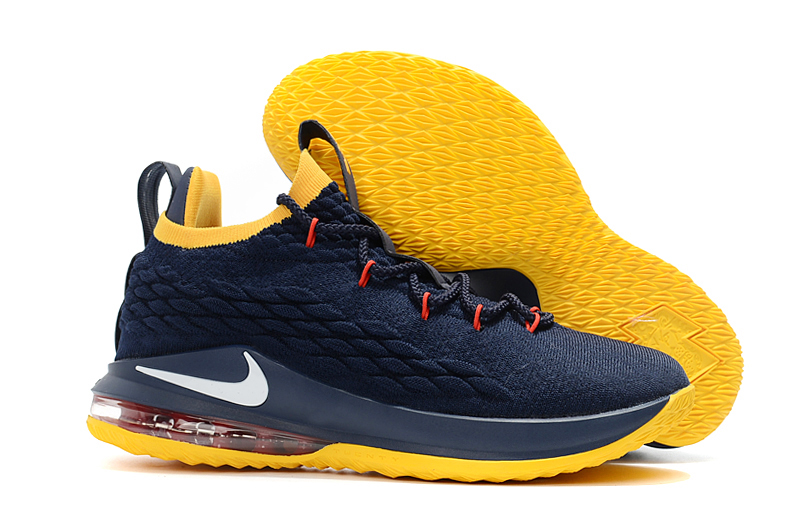 lebron james blue and yellow shoes