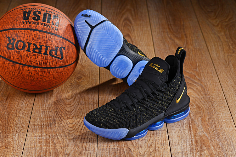 lebron 16 blue and black