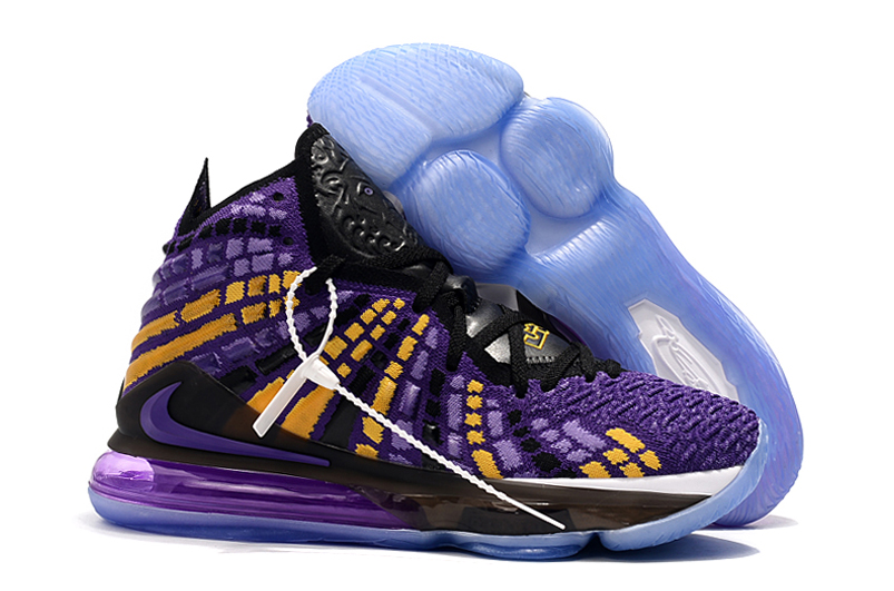 lebron 17 lakers purple yellow