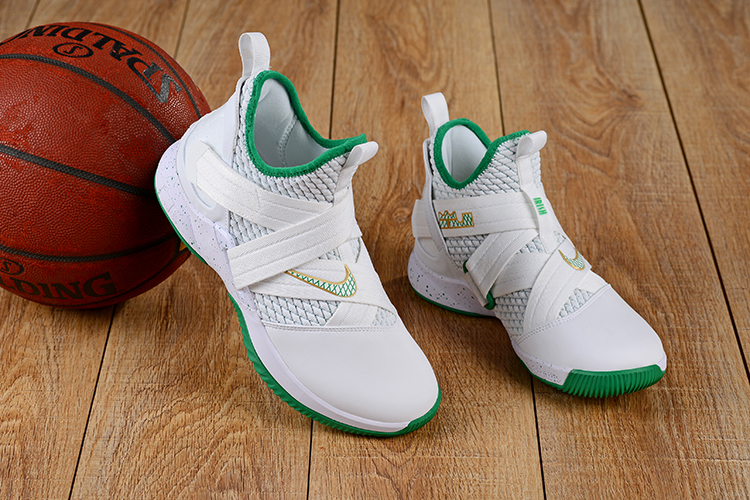 lebron 12 white and green