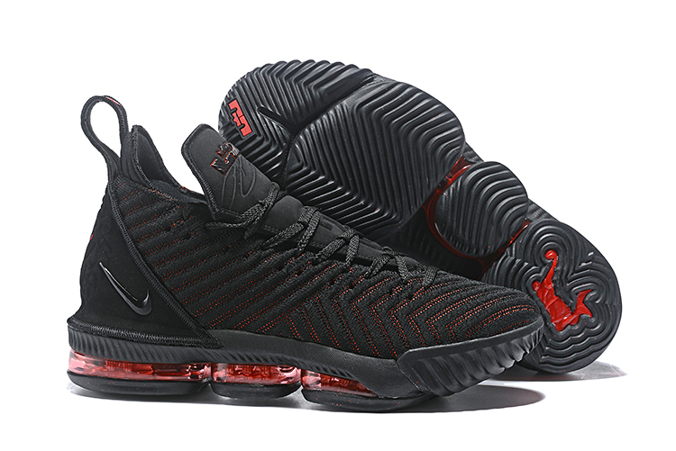 black red lebron 16