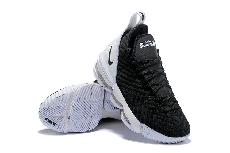 lebron james 16 black and white