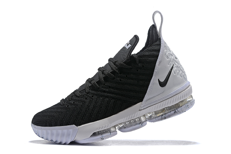 lebron james shoes black and white