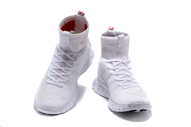 Nike 5.0 Free Mercurial Superfly All White Shoes