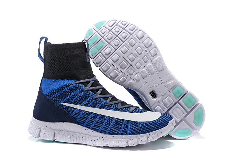 Nike 5.0 Free Mercurial Superfly Blue Black White Shoes