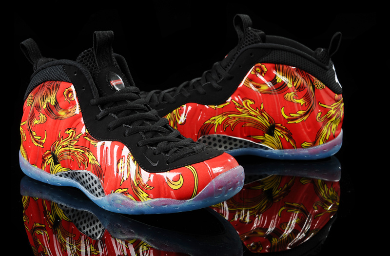 red and yellow foamposites