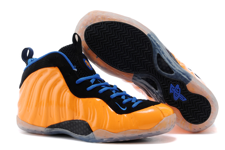 Nike Air Foamposite One Orange Black Blue Shoes