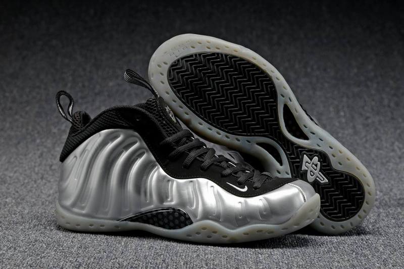 Nike Air Foamposite One Silver Black Shoes