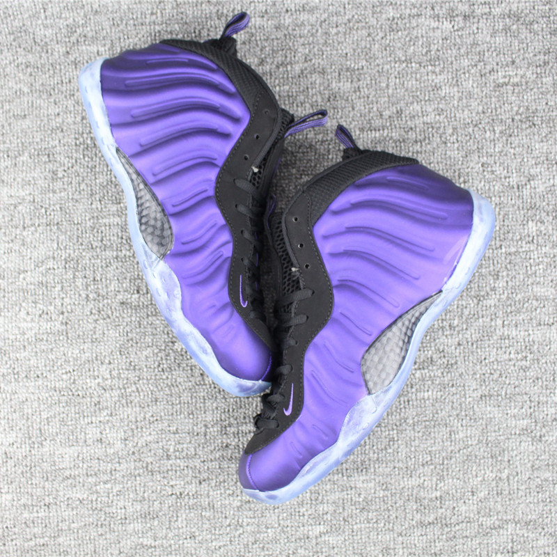Nike Air Foamposite Purple Black Basketball Shoes