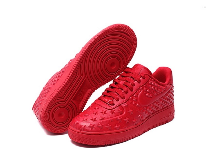 Nike Air Force 1 LV8 VT All Red Shoes - Click Image to Close