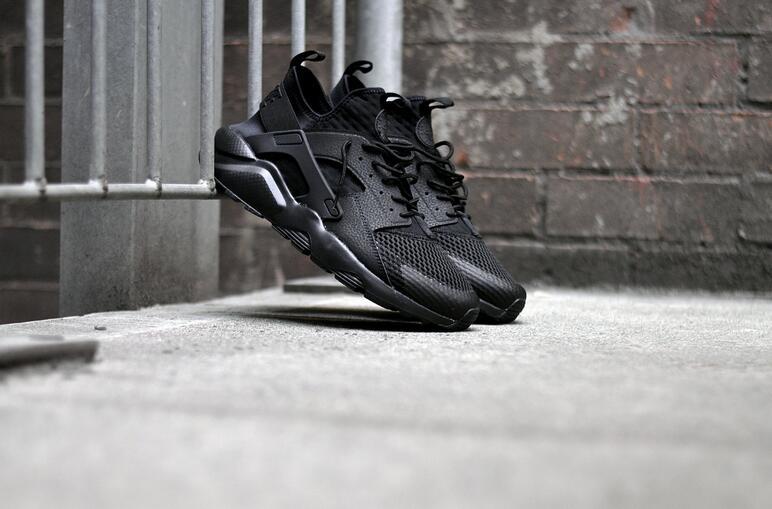 Women Nike Air Huarache Run Ultra Breath All Black Shoes