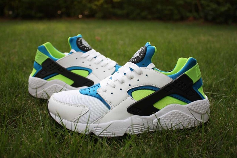 Nike Air Huarache White Green Black Women's Shoes