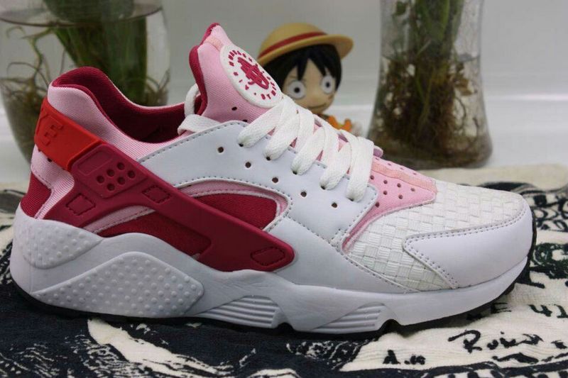 Nike Air Huarache White Pink Shoes