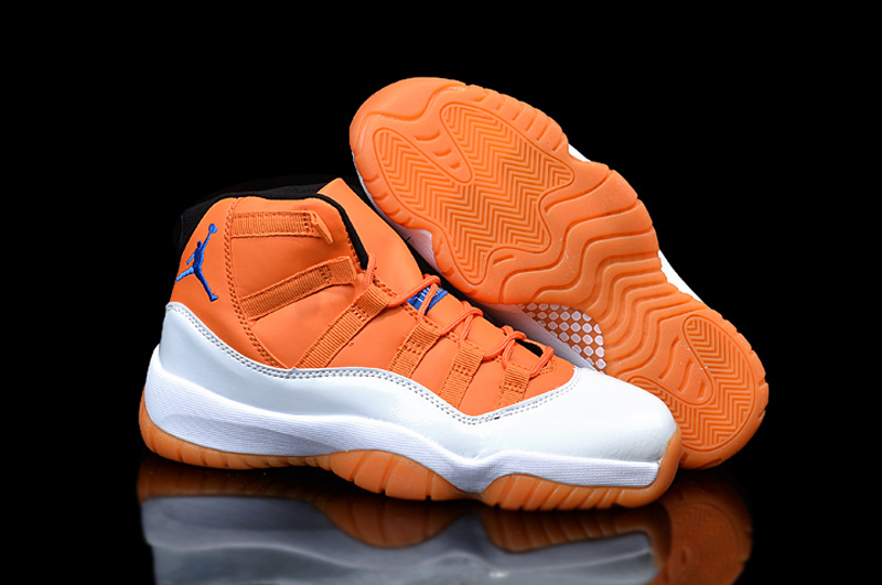 Nike Air Jordan 11 Custom White Orange Shoes