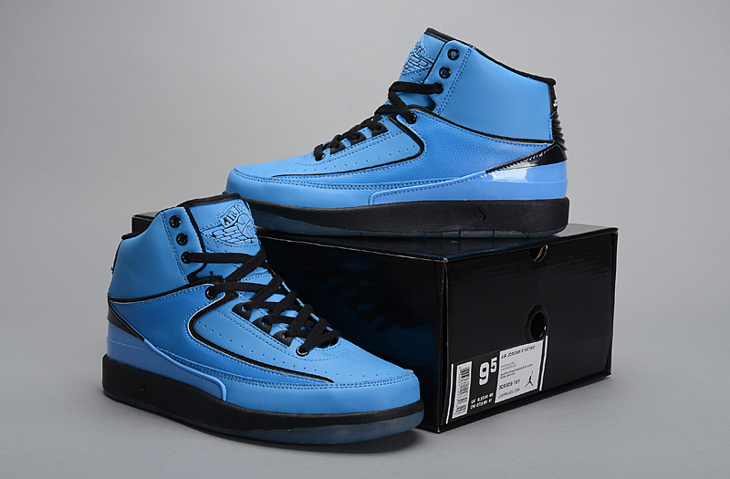 Nike Air Jordan 2 Retro 2014 Blue Black Shoes