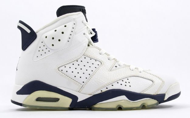 Nike Air Jordan 6 White Midnight Navy Shoes