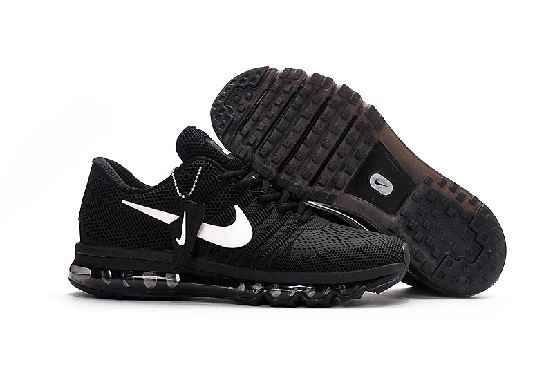 Nike Air Max 2017 All Black White Shoes