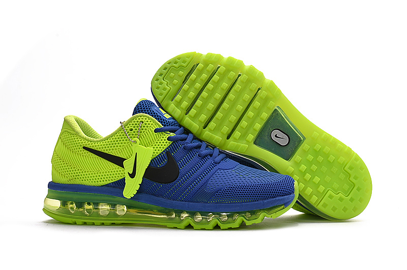 Nike Air Max 2017 Blue Fluorscent Green Shoes