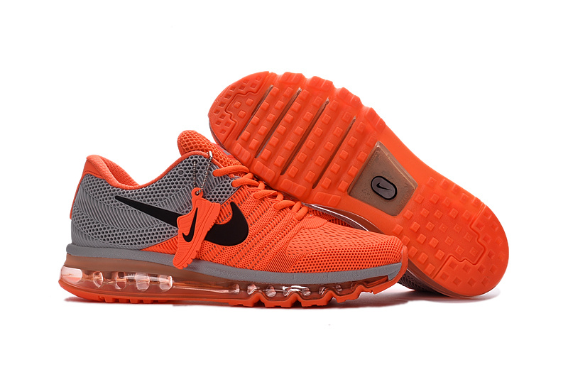 Nike Air Max 2017 Orange Grey Black Shoes