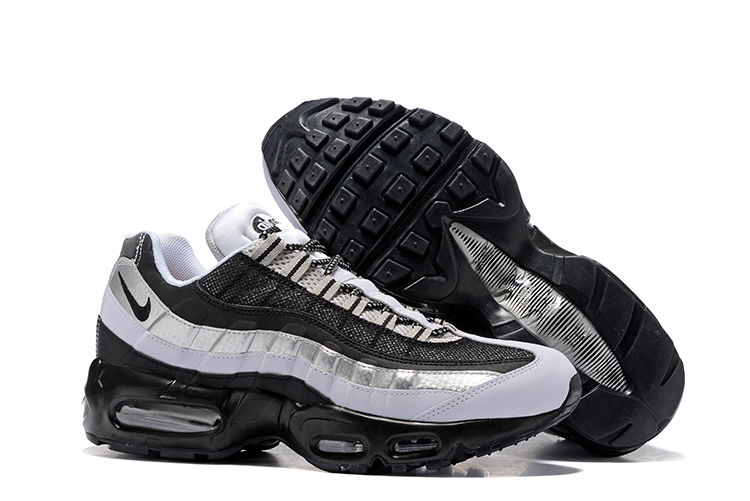 Nike Air Max 95 Black White Silver Shoes