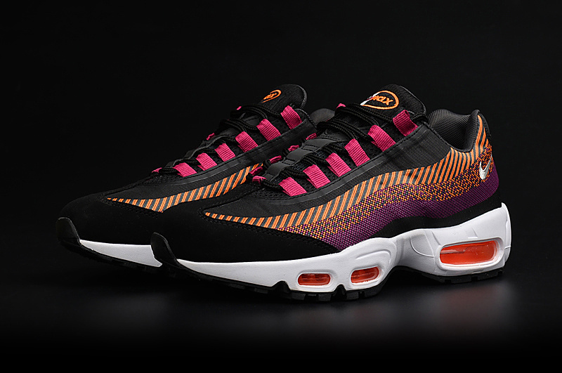 Nike Air Max 95 Jacquard Black Orange Purple Shoes