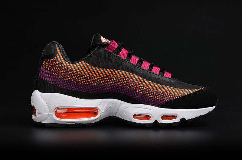 Nike Air Max 95 Jacquard Black Orange Purple Shoes