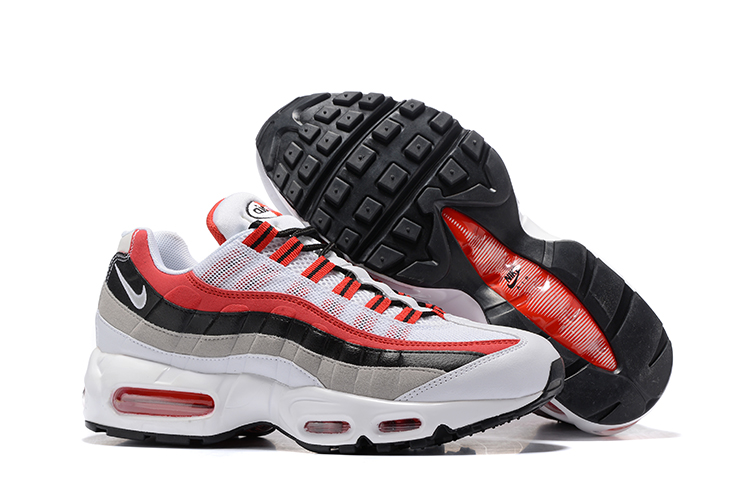 Nike Air Max 95 White Red Black Shoes