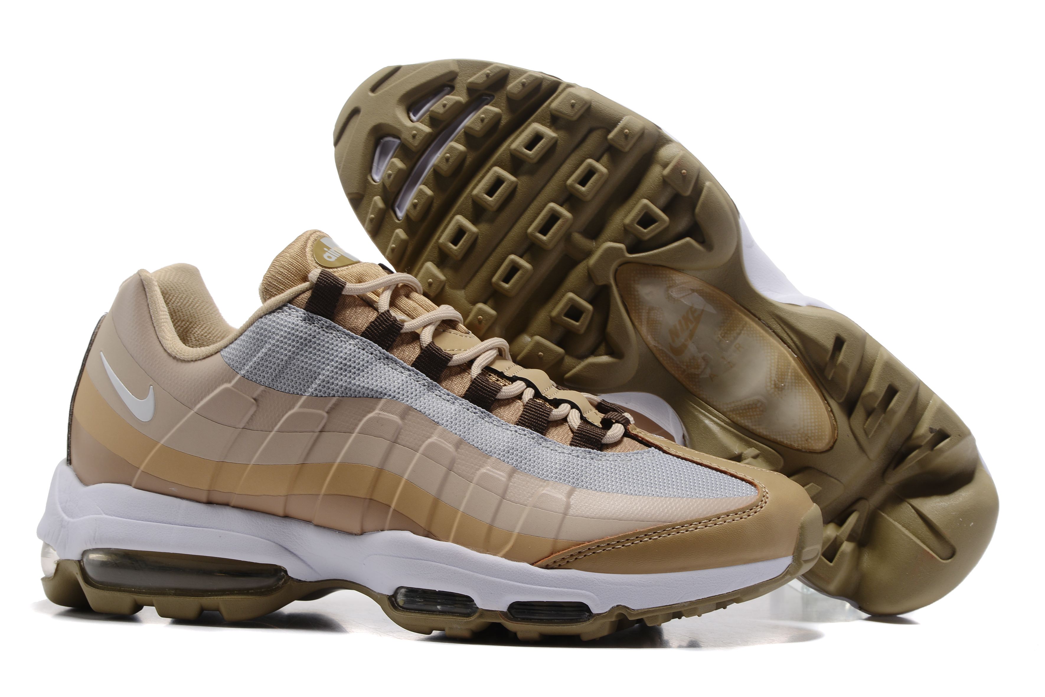 Nike Air Max 95 Yellow Brown Shoes