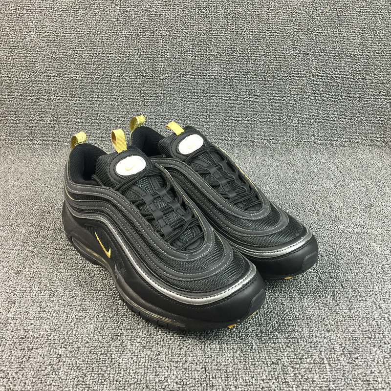 Nike Air Max 97 Anniversary Black White Yellow Shoes