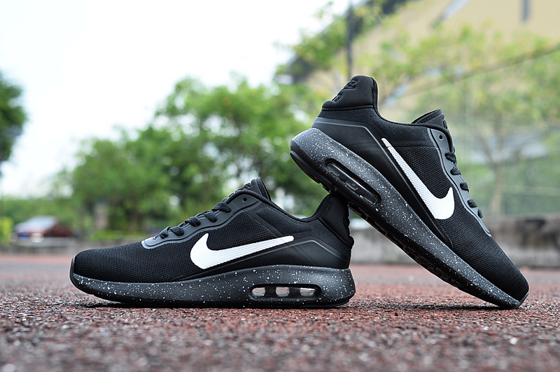 Nike Air Max Modern All Black White Shoes - Click Image to Close