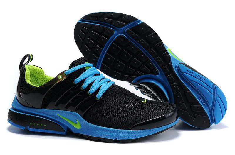 Nike Air Presto 2 Carve Black Blue Volt Shoes With Big Holes