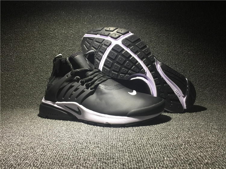 Nike Air Presto Mid Utility Black White Shoes - Click Image to Close