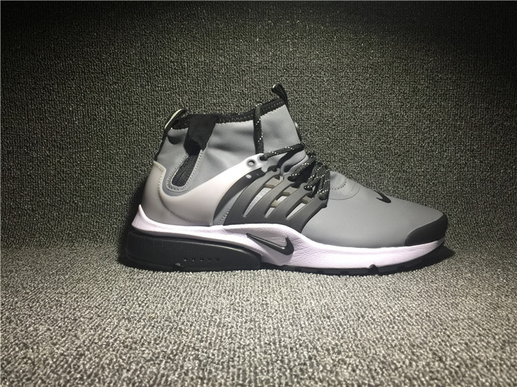 Nike Air Presto Mid Utility Grey Black White Shoes