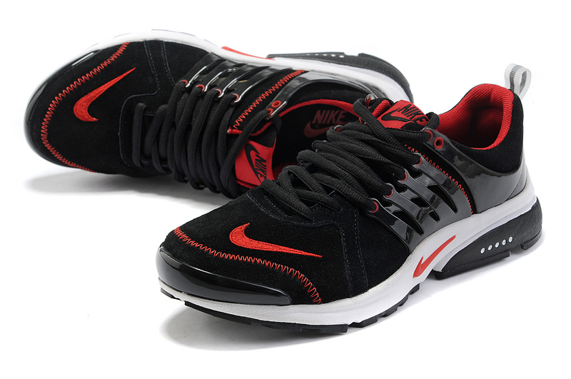 Nike Air Presto Suede Black Red White Lover Shoes