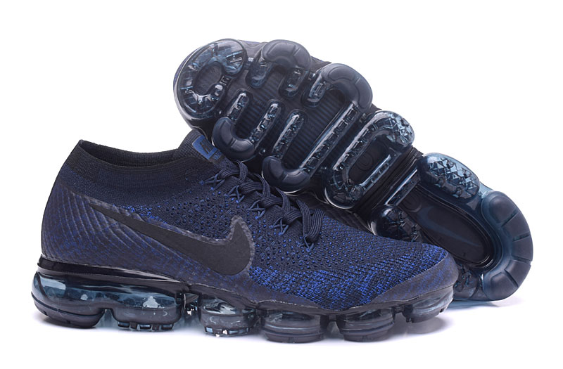 2017 Nike Air VaporMax Flyknit Blue Black