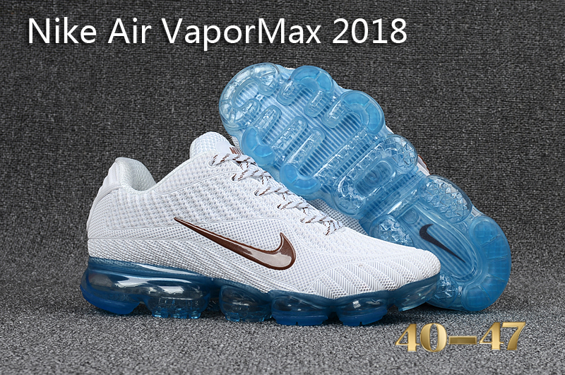 2017 Nike Air VaporMax 2018 White Blue