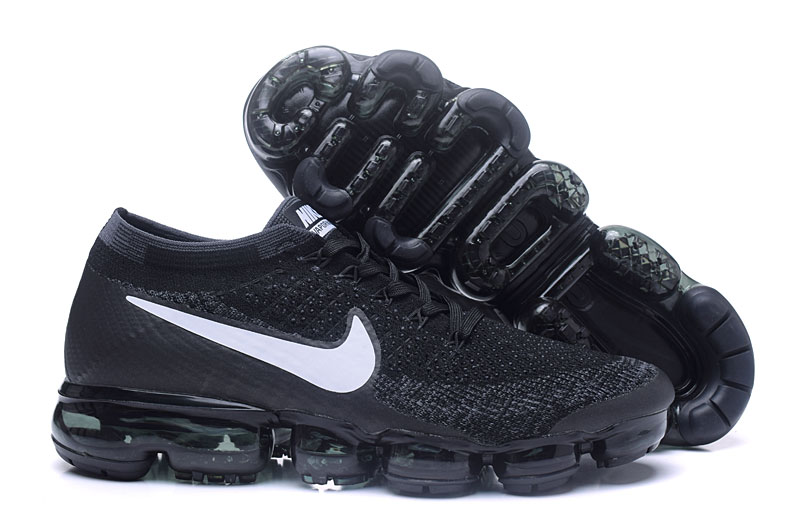 2017 Nike Air VaporMax Flyknit All Black White